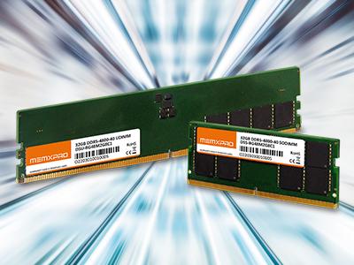 MEMXPRO wprowadza do oferty moduły pamięci DDR5 o wysokich częstotliwościach do 4800 MHz