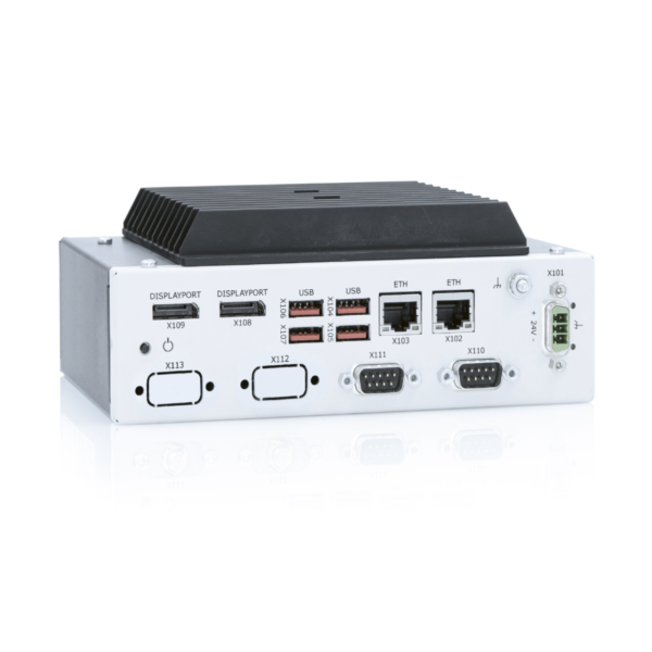 Komputer przemysłowy Kontron KBox A-150-WKL do wymagających aplikacji sterowania procesami oparty na procesorach Intel® Core™ U oraz Celeron® 8 generacji.