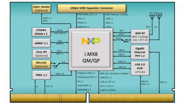 iWave iW-RainboW-G27M i.MX 8QuadMax/QuadPlus SMARC SOM